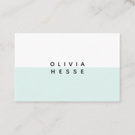 Tarjeta visita Minimal Blue White Business Card 名刺