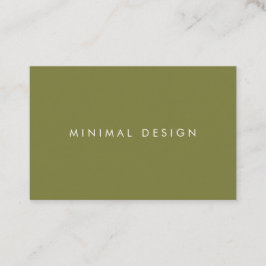 Tarjeta visita Minimal Green & White BusinessCard 名刺