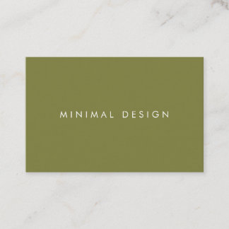 Tarjeta visita Minimal Green & White BusinessCard 名刺