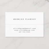 Tarjeta visita Minimal Grey White Business Card 名刺 (裏面)