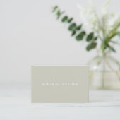 Tarjeta visita Minimal Grey & White BusinessCard 名刺 (スタンド正面)