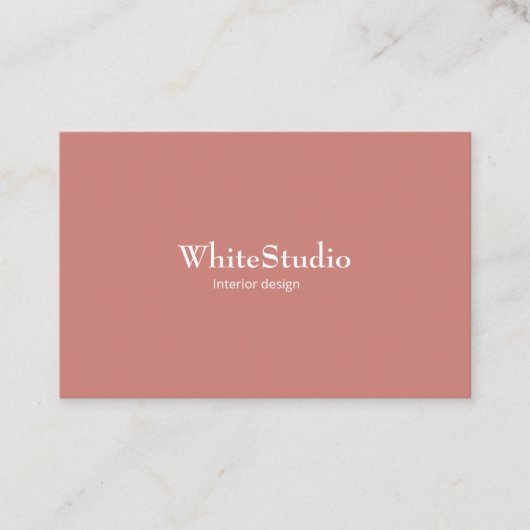 Tarjeta visita White Terra Cotta Business Card 名刺 (正面)