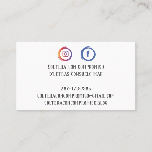 tarjetas 名刺 (裏面)