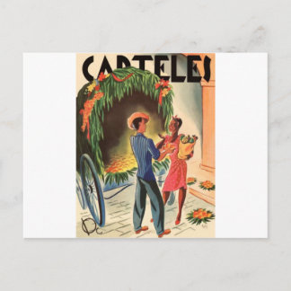 Tarjetas de invitaciones Vintage Cuba Carteles インビテーションポストカード