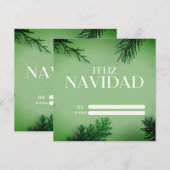 Tarjetas de Navidad シーズンカード (正面/裏面)