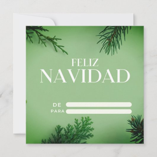 Tarjetas de Navidad シーズンカード (正面)
