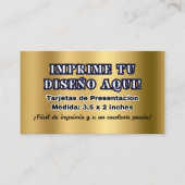 Tarjetas de Presentacion para Negocio 名刺 (正面)