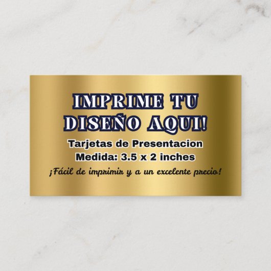 Tarjetas de Presentacion para Negocio 名刺 (正面)