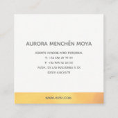 TARJETAS DE VISITA スクエア名刺 (裏面)