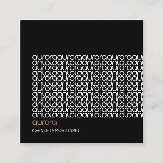 TARJETAS DE VISITA スクエア名刺 (正面)