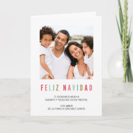 Tarjetas Navidenass de Foto | Saludos Coloridos シーズンカード