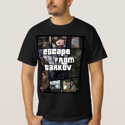 Tarkov Redditファンアートからの脱出 Tシャツ (正面)