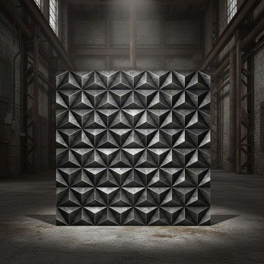 Tarnished Steel Industrial Geometric #18 ID1227 タイル