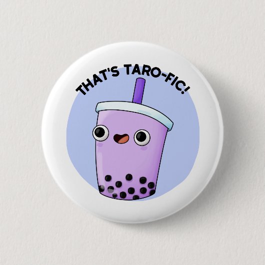 Tarofic Boba Tea Punおもしろいです 缶バッジ (正面)