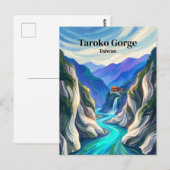 Taroko Gorge Taiwan ポストカード (正面/裏面)