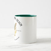 Tarot at the beach Halloween  ツートーンマグカップ (中央)