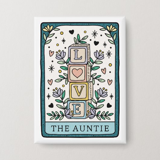 Tarot Baby Shower Aunt 缶バッジ (正面)