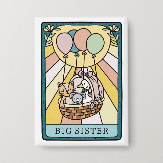 Tarot Baby Shower Big Sister 缶バッジ (正面)