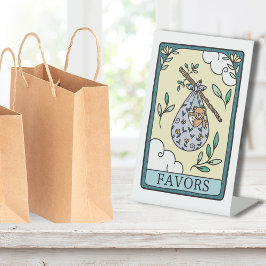 Tarot Baby Shower Favors Table 台座サイン