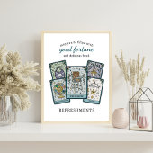 Tarot Baby Shower Frameable Food Table Sign ポスター