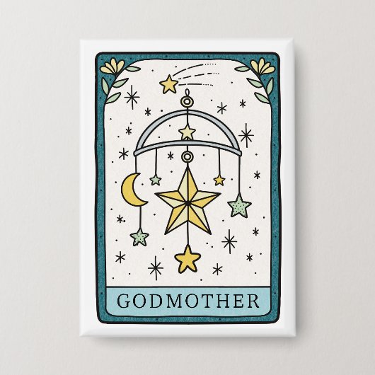 Tarot Baby Shower Godfather 缶バッジ (正面)