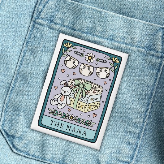 Tarot Baby Shower Nana Grandmother 缶バッジ