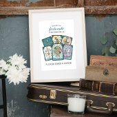 Tarot Baby Shower Party Favor Frameable Table Sign ポスター