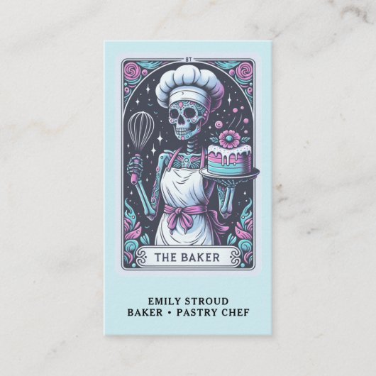 Tarot Baker Pastry Chef Dessert Caterer 名刺 (正面)