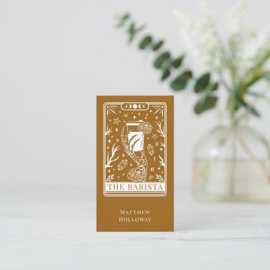 Tarot  Barista Business Card 名刺 (スタンド正面)