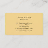 Tarot Bee Theme Honey Bee Apiary Farm Beekeeper 名刺 (裏面)