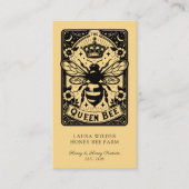 Tarot Bee Theme Honey Bee Apiary Farm Beekeeper 名刺 (正面)