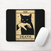Tarot Card Black Cat Occult Witchy Black Cat Tarot マウスパッド (マウス)