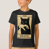 Tarot Card Black Cat Occult Witchy Black Cat Tarot Tシャツ (正面)