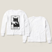 Tarot Card Black Cat Shirt – Tarot Death Tee, Witc (デザイン 正面＆背面)