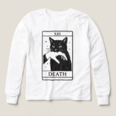 Tarot Card Black Cat Shirt – Tarot Death Tee, Witc (デザイン正面)