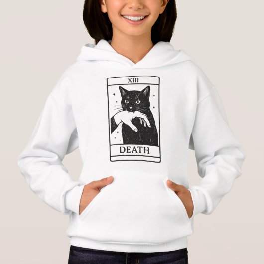 Tarot Card Black Cat Shirt – Tarot Death Tee, Witc (正面)