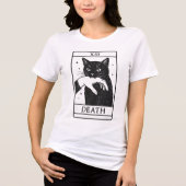 Tarot Card Black Cat Shirt – Tarot Death Tee, Witc トライブレンドＴシャツ (正面)