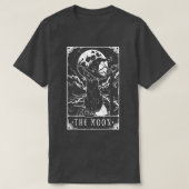 Tarot Card Crescent Moon And Black Cat Witch Hat H Tシャツ (デザイン正面)