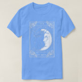 Tarot Card Crescent Moon And Cat Graphic  Tシャツ (デザイン正面)