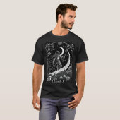 Tarot Card Death Grim Reaper Occult Gothic Witch Tシャツ (正面フル)