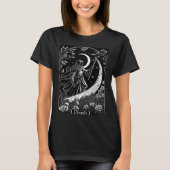 Tarot Card Death Grim Reaper Occult Gothic Witch Tシャツ (正面)