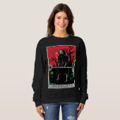 Tarot Card  Gym Deadlifts Workout Deadlift Fitness スウェットシャツ (正面フル)