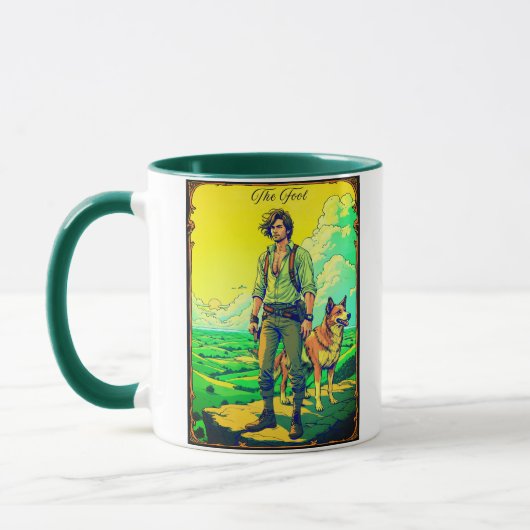 Tarot Card Illustration, The Fool マグカップ (左)