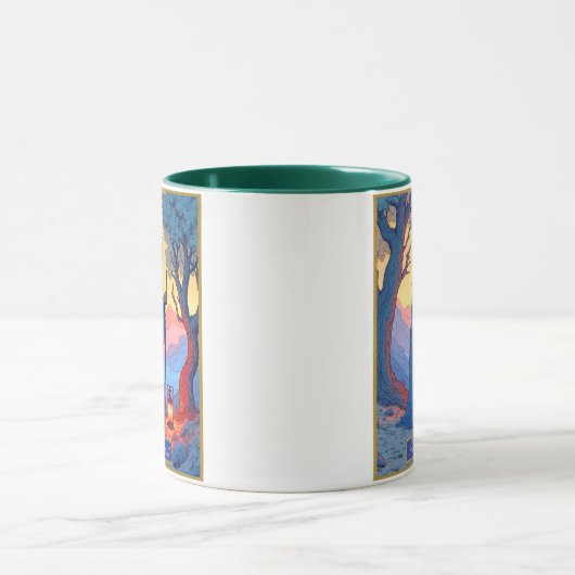 Tarot Card Illustration, The Hermit マグカップ (中央)