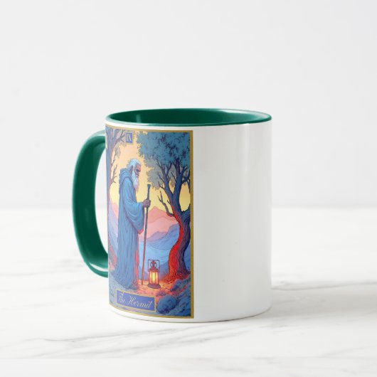 Tarot Card Illustration, The Hermit マグカップ (正面左)