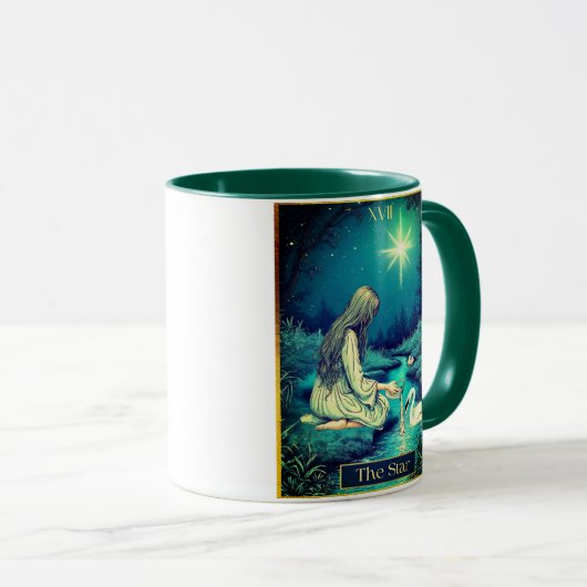 Tarot Card Illustration, The Star マグカップ (正面右)