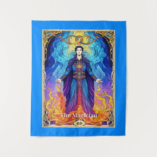 Tarot Card The Magician タペストリー (正面)