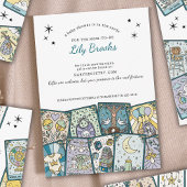 Tarot Card Theme Baby Shower Invitations 招待状