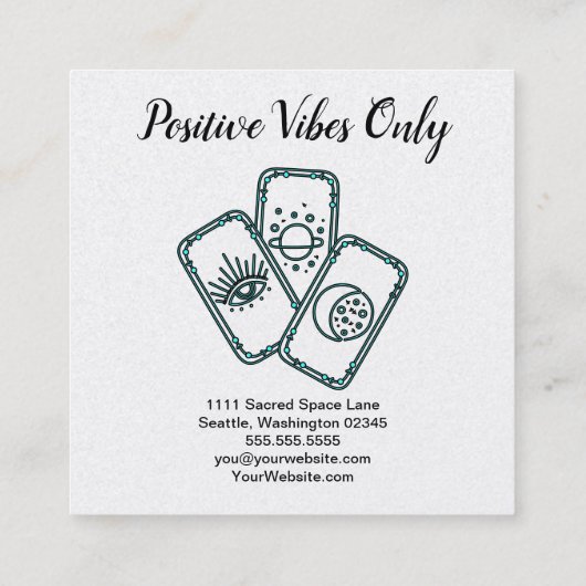 Tarot Cards スクエア名刺 (裏面)