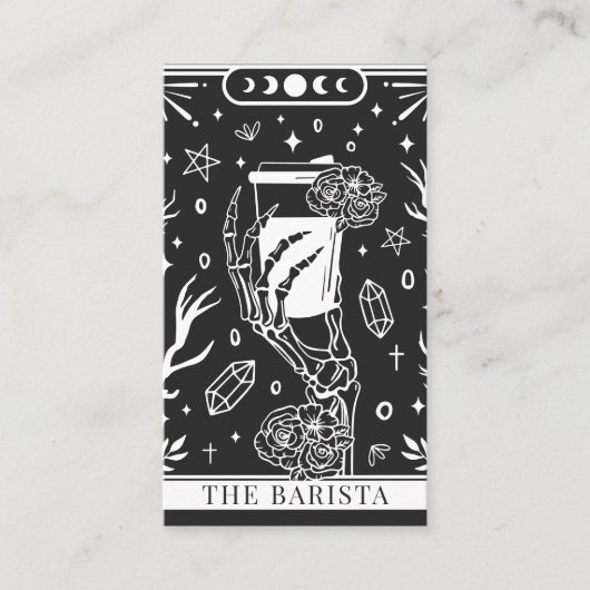 Tarot Charcoal Gray Barista 名刺 (正面)